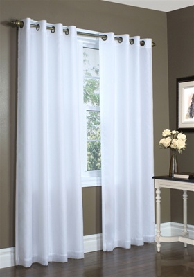 Our lined sheer curtains offer a beautiful elegant light filtering curtain at the window while giving you the maximum privacy.  You can enjoy the airy look of sheers and still insulate your windows against heat loss, drafts, and hot sun.