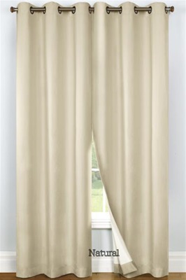 Our Thermalock Blackout Grommet Curtains feature magnetic side hems that will seal out the light between the panels. This feature allows you create wide width window treatments by linking multiple panels together.