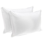 Protect your pillows with our 100% cotton pillow protectors. Keeps pillows fresh and stain free. Feather and Down proof.