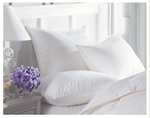 Our European White Goose Down Pillows are now hypo-allergenic for sensitive sleepers. Freshness guarantee with anti-microbial protection to prevent the growth of bacteria and mildew. Each pillow is covered with a down proof ticking.