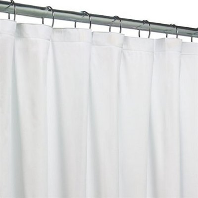 Hotel Quality Fabric Shower Liner Hard, Weighted Shower Curtain Liner