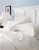 Sereno 800 thread count, Egyptian cotton Percale sheets, shams and duvet covers by Sferra are offered in white and ivory. Sereno fine bedding is finished with an ajour hemstitch.