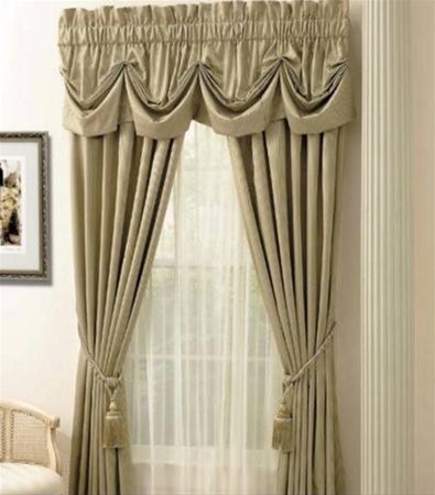 A tone-on-tone basic stripe pattern to add an elegant look to any decor. 80% polyester, 20% rayon - Dry Cleaning recommended. Panels have 1 1/2" Rod Pocket and 1 1/2" heading.